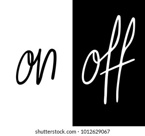 on and off symbols design