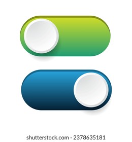 On and Off toggle switch buttons. 