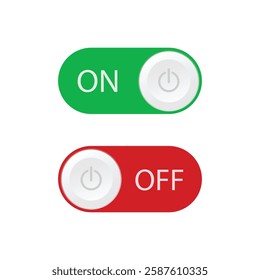 On Off Toggle Switch Buttons