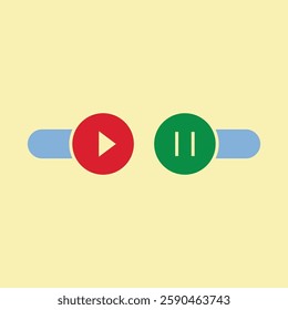 On Off toggle switch buttons, On off toggle button, yes or no check mark icon with toggle slider in modern switches, green check mark and red cross symbol for user interface, applications.