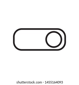 On and off toggle switch icon in trendy outline style design. Vector graphic illustration. Suitable for website design, logo, app, and ui. Editable vector stroke. EPS 10.