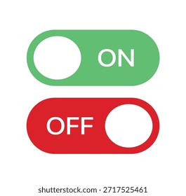 On Off Toggle Switch vector