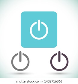 on off vector icon 10 eps , Lorem ipsum Flat design