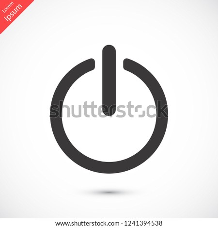 on off vector icon 10 eps