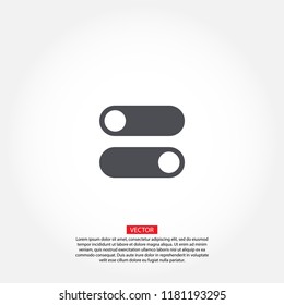 on off vector icon