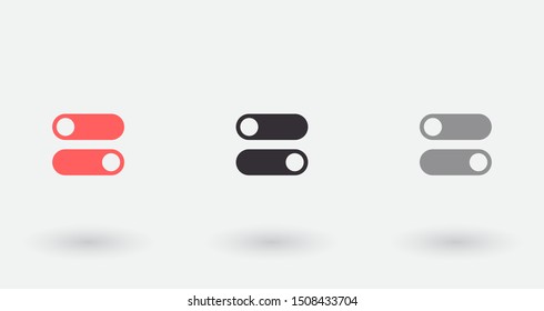 on off vector icon.