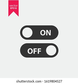 On and off vector icon