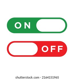 On Off vectorial icon design template.