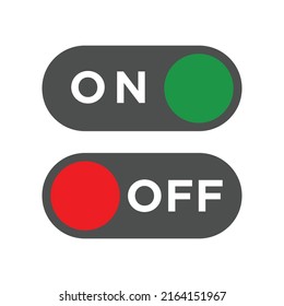 On Off Vektorsymbol-Designvorlage.