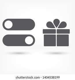 on off vector icon . Illustration design