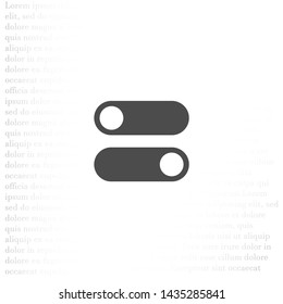 on off vector icon . Lorem Ipsum Illustration design