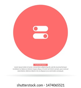 on off vector icon . Lorem Ipsum Illustration design