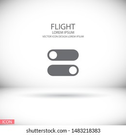 on off vector icon . Lorem Ipsum Illustration design