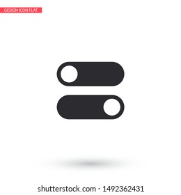 on off vector icon . Lorem Ipsum Illustration design