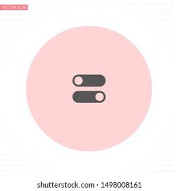 on off vector icon . Lorem Ipsum Illustration design