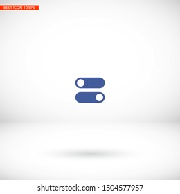 on off vector icon . Lorem Ipsum Illustration design