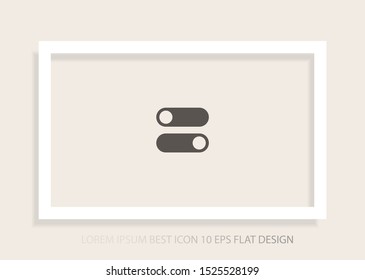 on off vector icon . Lorem Ipsum Illustration design