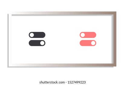 on off vector icon . Lorem Ipsum Illustration design