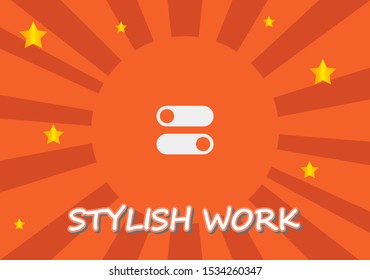 on off vector icon . Lorem Ipsum Illustration design