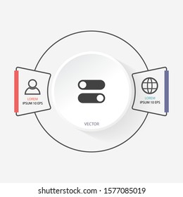 on off vector icon . Lorem Ipsum Illustration design