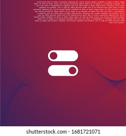 on off vector icon . Lorem Ipsum Illustration design
