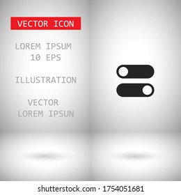 on off vector icon . Lorem Ipsum Illustration design