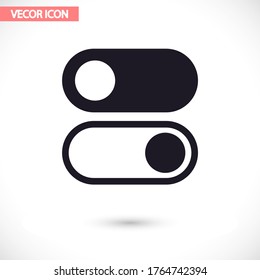 On-off-Vektorsymbol, lorem ipsum Flaches Design