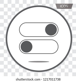 On off vector icon, switch symbol. Modern icon isolated on white background.