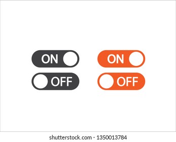 On off vector icon, switch symbol. Modern icon isolated on white background.
