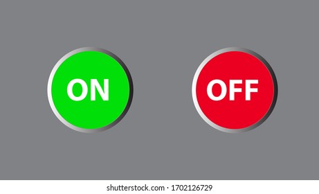 Icono del vector desactivado, símbolo del conmutador. Ilustración vectorial plana moderna y simple para sitio web o aplicación móvil