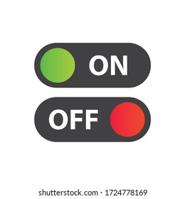 On off vector icon. Switch button sign. On/Off switch symbol. 