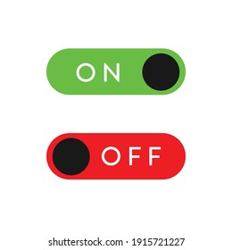 On off vector icon. Switch button sign. On Off switch symbol.