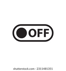 On off vector icon. Switch button flat sign design. On Off switch symbol pictogram. Power button icon. UX UI icon 