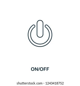 On Offcreative icon. Simple element illustration. On Offconcept symbol design from audio buttons collection. Can be used for web, mobile and print. web design, apps, software, print.