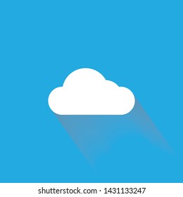 On the other side of the clouds is a bright blue sky.