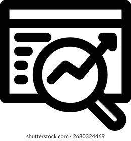 En la página, SEO, Búsqueda Engine Outline Icon