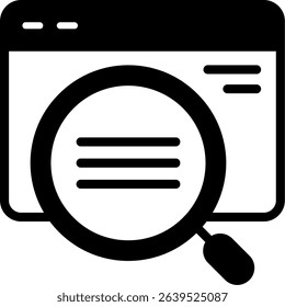 On Page SEO Semi Solid Icon Design