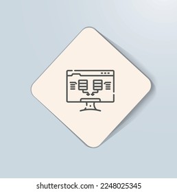 On Premise or Hosted Systems icon