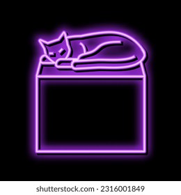 on preposition english neon light sign vector. on preposition english sign. isolated symbol illustration