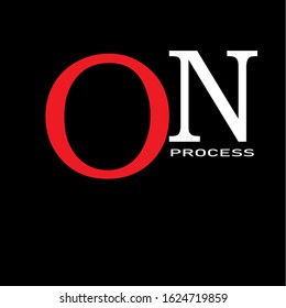 ON PROCESS BLACK RED YELLOW