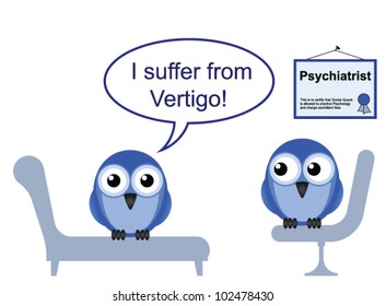 On the Psychiatric couch and vertigo phobia