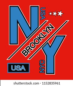 On red background blue and black texts. Vector illustration.