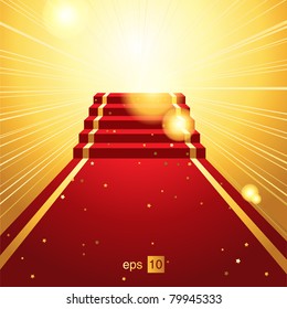 On The Red Carpet - Vector Background Eps 10.0