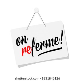 En referencia, cerramos de nuevo en francés