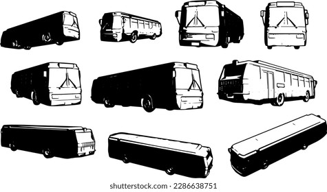 "On the Road Again: Vector Bus Silhouette Set for Travel Designs"
"Explore with Style: Professional Travel Bus Silhouette Set in Vector"
"Journey in Motion: