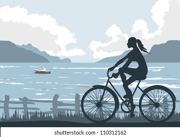 	On seaside.  File Illustrator 8
