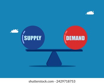 On the seesaw that balances supply and demand 