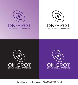 ON SPOT digital media marketing company logo design
