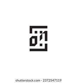 ON square concept retro logo in high quality professional design that will print well across any print media