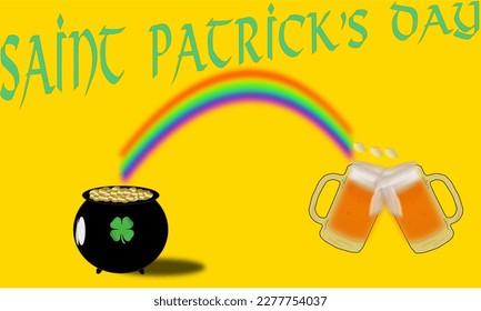 On st patrick's day, nothing better than celebrating with a good drink and friends. This is the pot of gold.